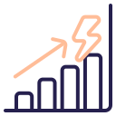 aumento del gráfico icon