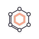 molécula química icon