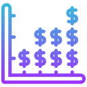 gráfico de dinero icon