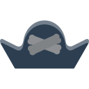 sombrero pirata icon