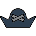 sombrero pirata icon