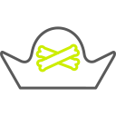 sombrero pirata icon