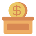 caja de donación icon