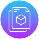 archivo 3d icon