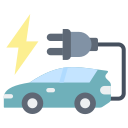 Electric car icon