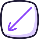 flecha diagonal icon