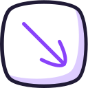 flecha diagonal icon