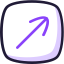 flecha diagonal icon