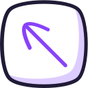 flecha diagonal icon