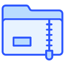 carpeta zip icon