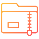 carpeta zip icon