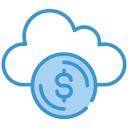 dinero en la nube icon