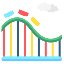 montaña rusa icon