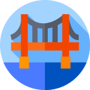 puente de puerta de oro icon