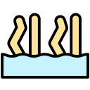 natación sincronizada icon