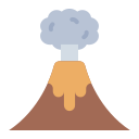 erupción volcánica icon