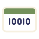 código binario icon