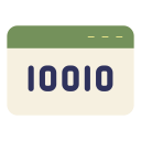 código binario icon