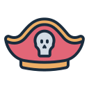 sombrero pirata icon