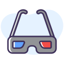 gafas 3d icon