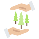 conservación forestal icon