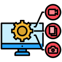 sistema de gestión de contenidos icon