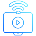 vídeo transmitido en vivo icon
