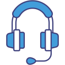 auriculares y micrófono icon