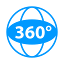 globo de 360 grados icon