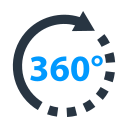 360 grados icon