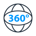 globo de 360 grados icon