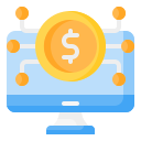 dinero digital icon