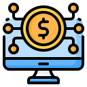 dinero digital icon