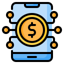 dinero digital icon