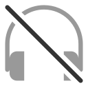 sin auriculares icon