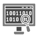 código binario icon