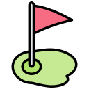 bandera de golf icon