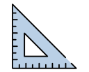 regla triangular icon