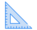 regla triangular icon