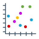 gráfico de dispersión icon