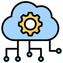 infraestructura de la nube icon