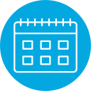 fecha del calendario icon