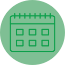 fecha del calendario icon