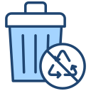 no biodegradable icon