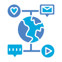 medios de comunicación social icon