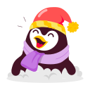 pingüino de navidad icon