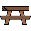 mesa de picnic icon