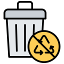 no biodegradable icon