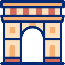 arco del triunfo animated icon