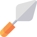 Brick trowel icon